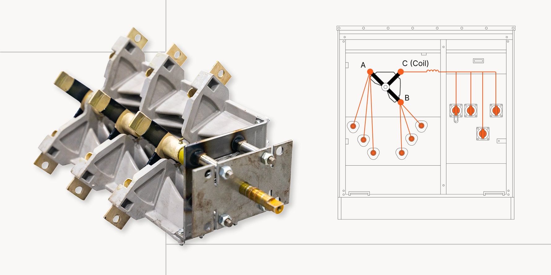 Four Position T-Blade Load Break Switch